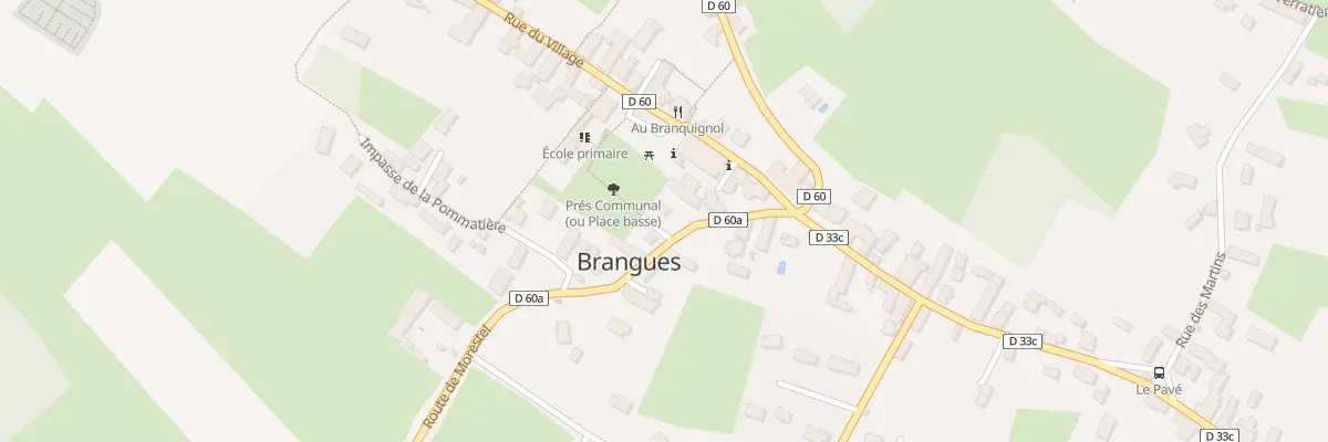 Plan du 90 Rte de Morestel à Brangues