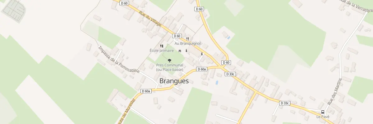 Plan du 5026 Le Village à Brangues