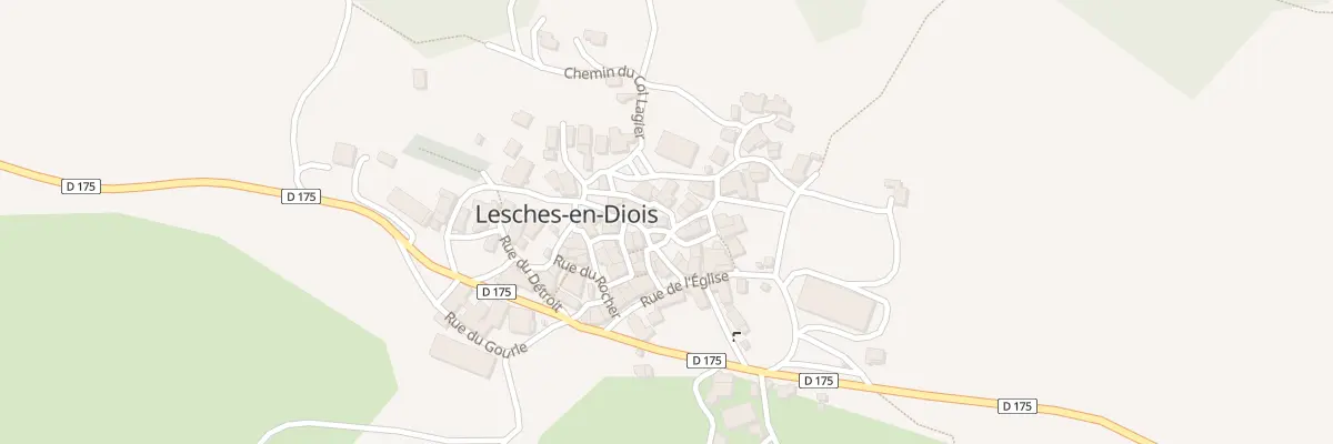 Plan du 6 Rue Centrale à Lesches-en-Diois