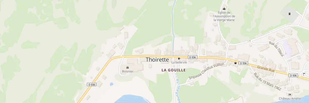 Plan du 60 Grande Rue - Thoirette à Thoirette-Coisia