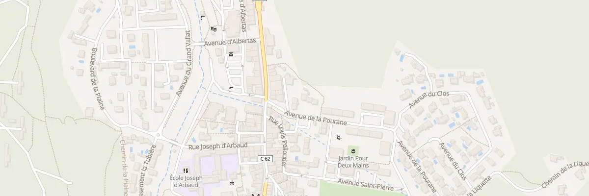 Plan du 5529 Pourane à Meyrargues