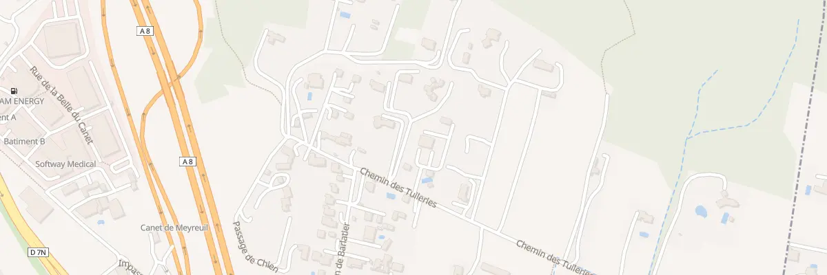 Plan du 77 Chem des Tuileries à Meyreuil