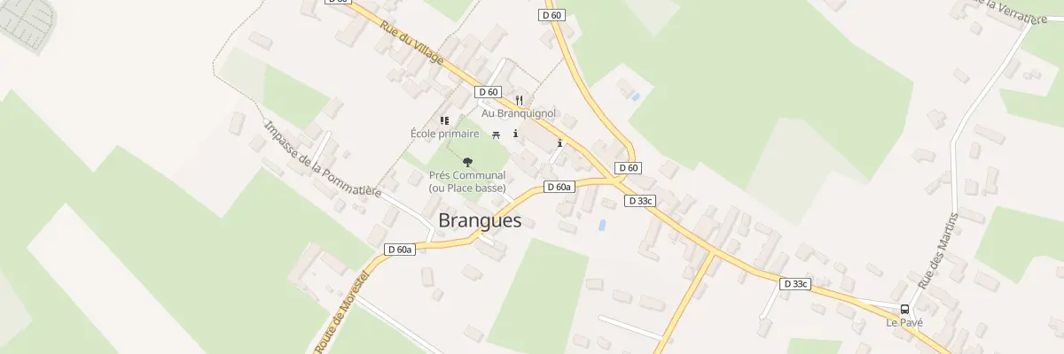 Plan du 5025 Le Village à Brangues