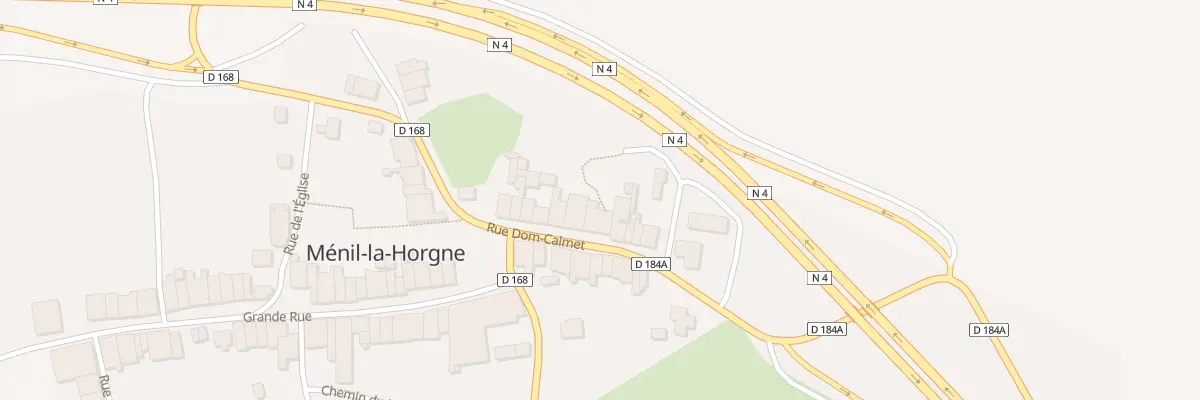 Plan du 25 Rue Dom Calmet à Ménil-la-Horgne