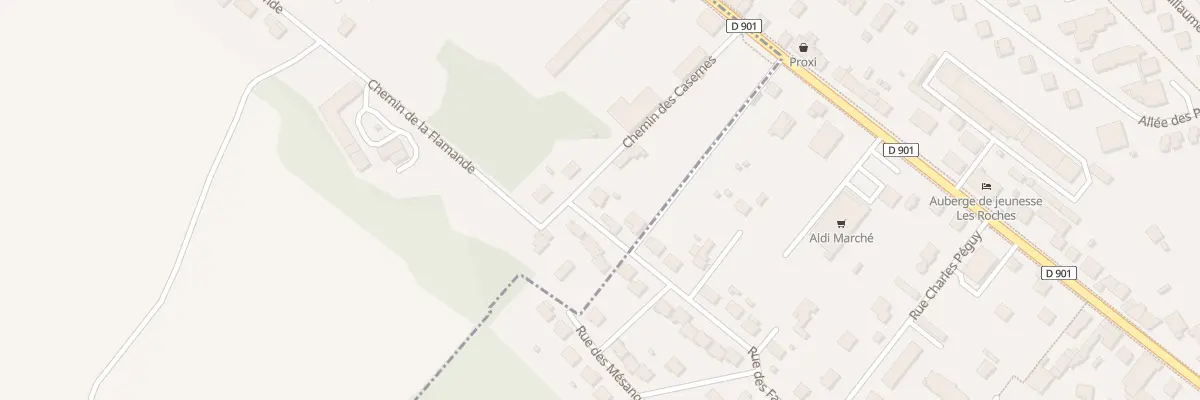 Plan du 3 Che des Casernes à Chauvoncourt