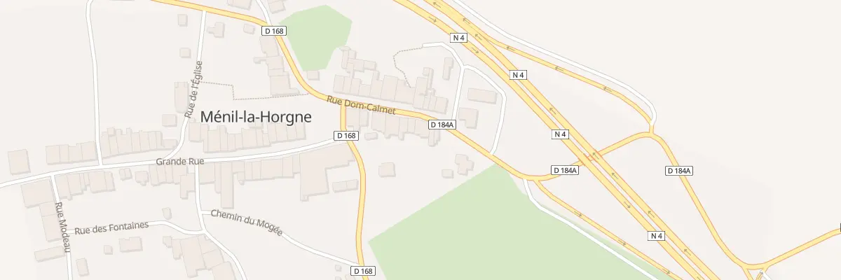 Plan du 22 Rue Dom Calmet à Ménil-la-Horgne