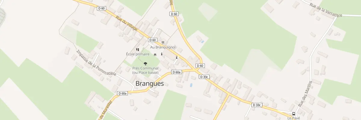 Plan du 5027 Le Village à Brangues