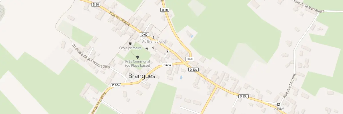 Plan du 5027 Le Village à Brangues