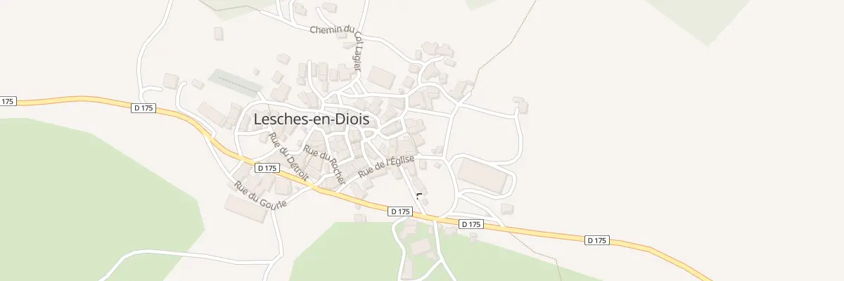 Plan du 1 Rue des Bergers à Lesches-en-Diois