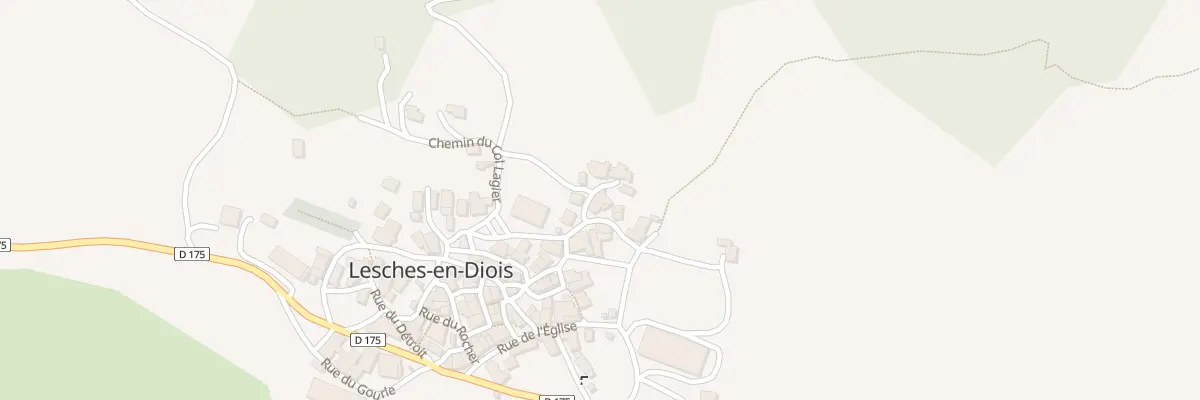 Plan du 1 Pl du Lavoir à Lesches-en-Diois