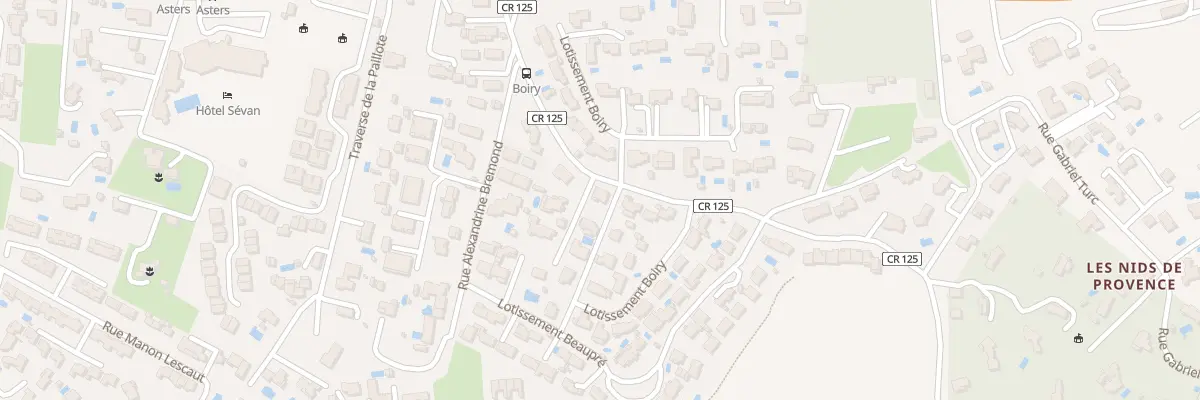 Plan du 16 Rue Boiry à Pertuis