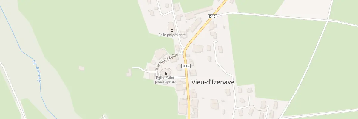 Plan du 28 Pl de la Mairie à Vieu-d’Izenave