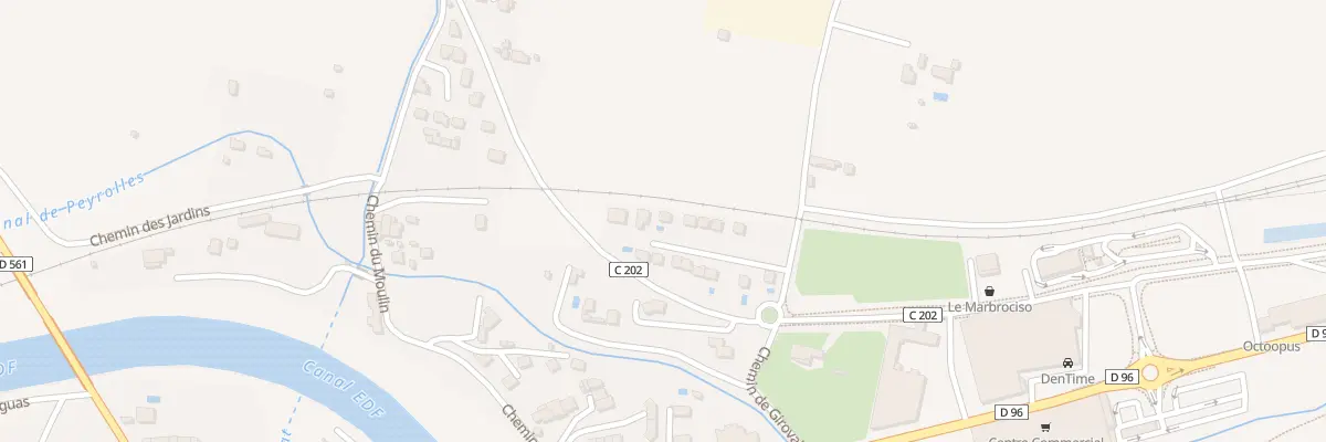 Plan du 155 Che du Girovai à Meyrargues