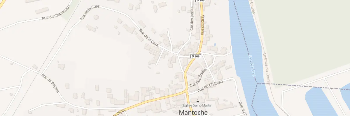 Plan du 3 Rue de la Gare à Mantoche