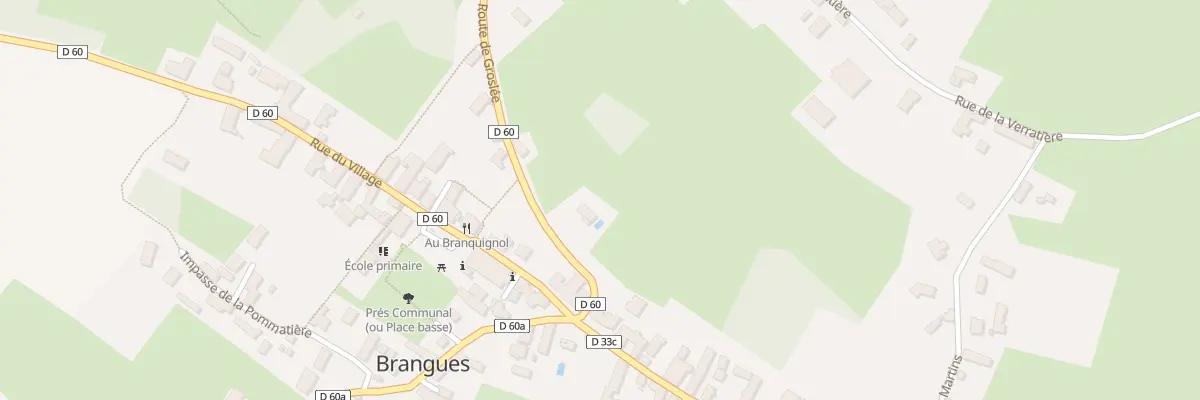 Plan du 5229 Le Village à Brangues