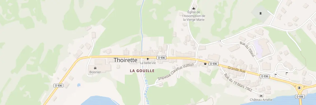 Plan du 40 Grande Rue - Thoirette à Thoirette-Coisia