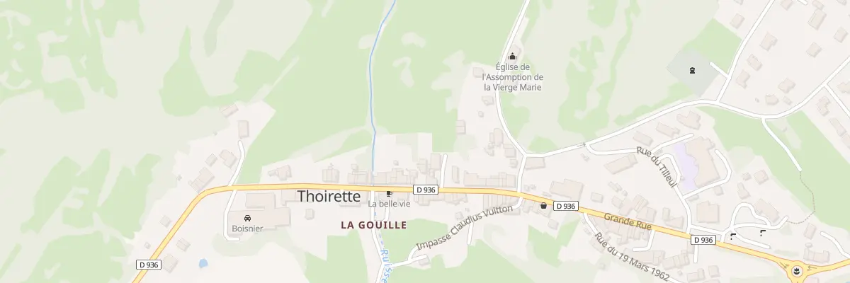 Plan du 38 Grande Rue - Thoirette à Thoirette-Coisia