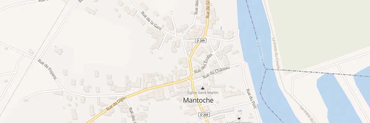 Plan du 1 Rue de Gray à Mantoche