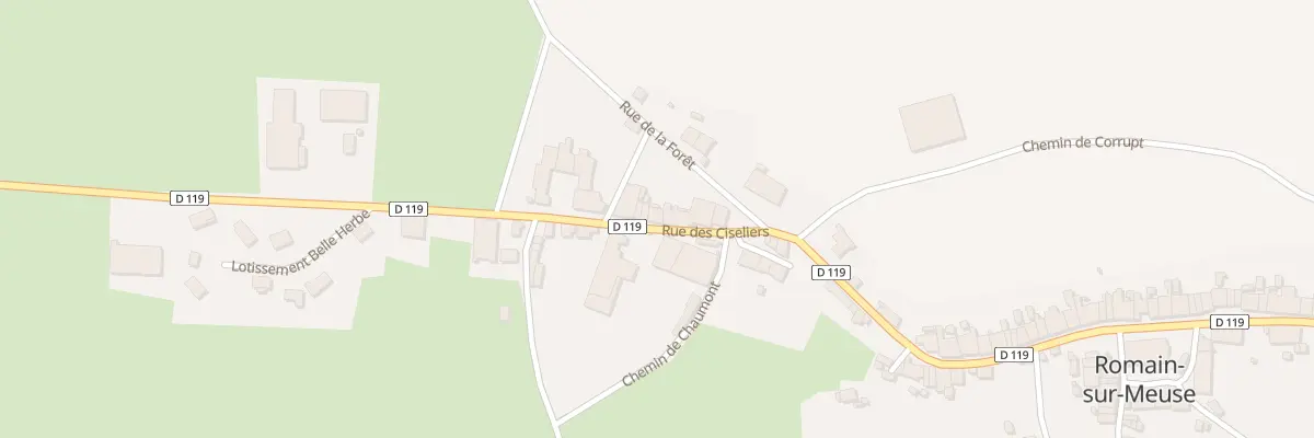 Plan du 70 Rue des Ciseliers à Romain-sur-Meuse