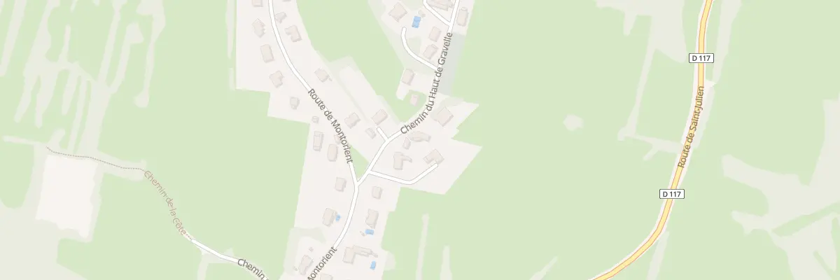 Plan du 70 Che du Haut de Gravelle à Geruge