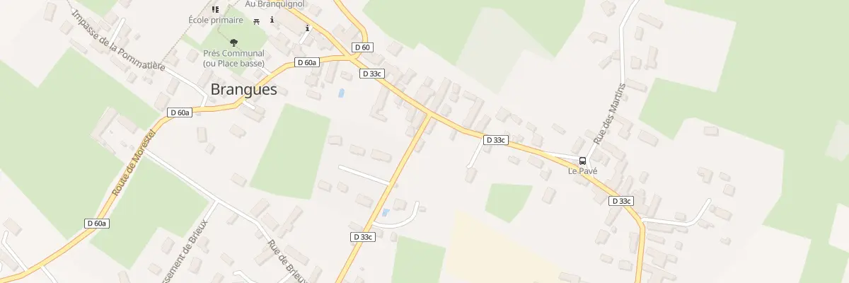 Plan du 27 Rte du Bouchage à Brangues