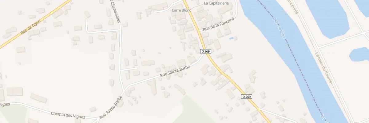 Plan du 2 Rue Sainte-Barbe à Mantoche