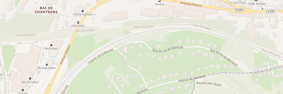 Plan du 21 Rue Val de Montciel à Montmorot