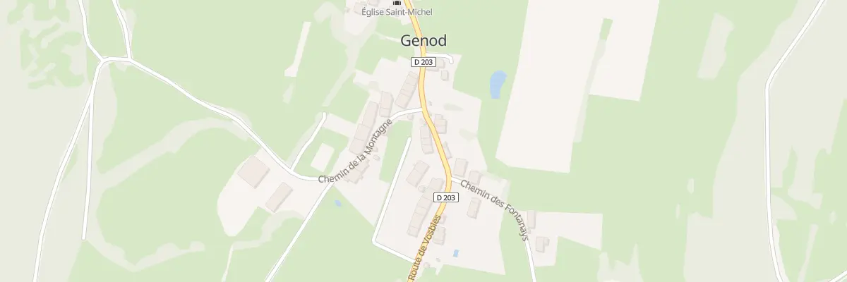Plan du 18 Rte de Vosbles à Genod