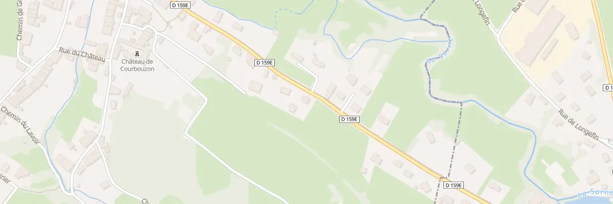 Plan du 340 Rte du Val de Sorne à Courbouzon