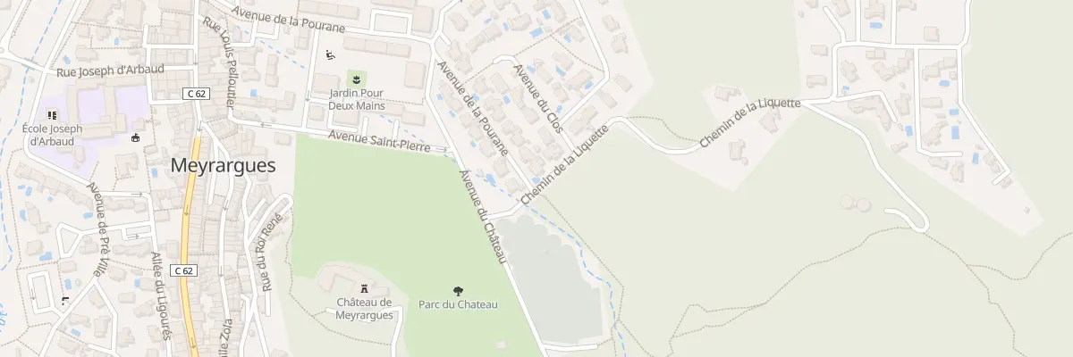 Plan du 9 Av de la Pourane à Meyrargues