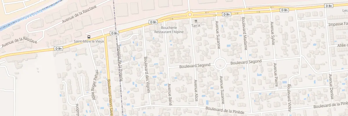 Plan du 13 Av René à Aubagne