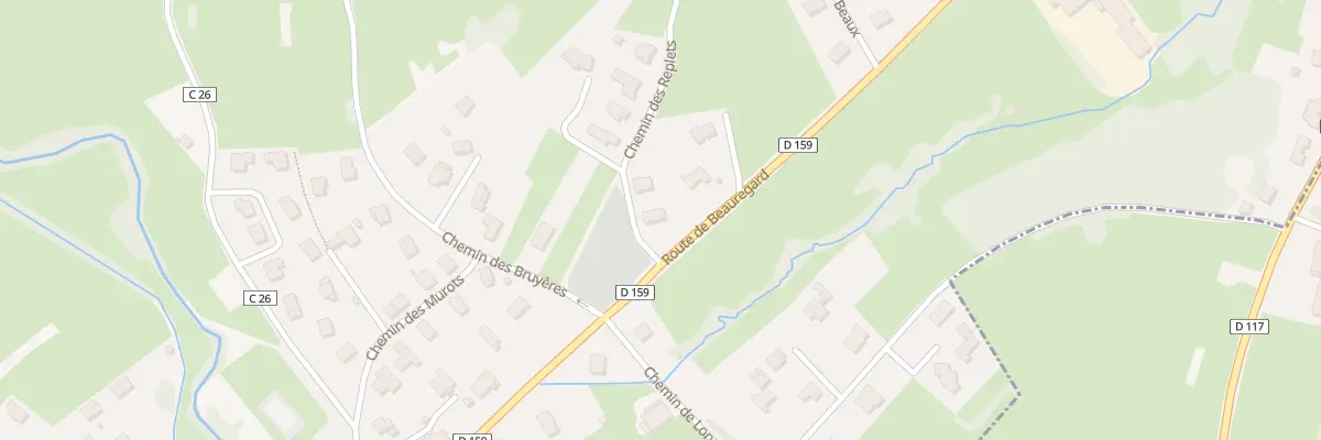 Plan du 307 Rte de Beauregard à Courbouzon