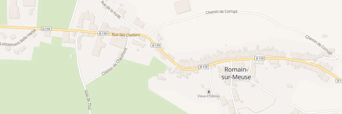 Plan du 64 Rue des Ciseliers à Romain-sur-Meuse