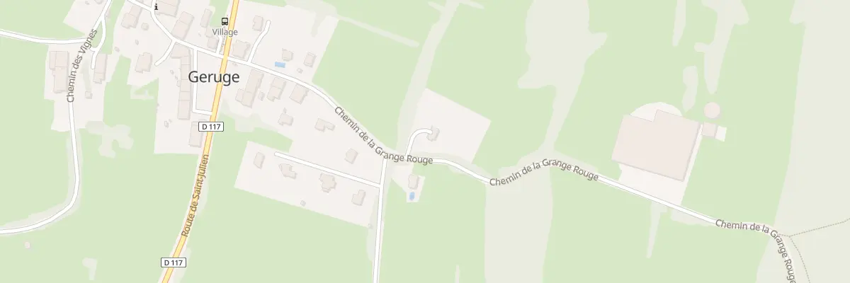Plan du 241 Che de la Grange Rouge à Geruge