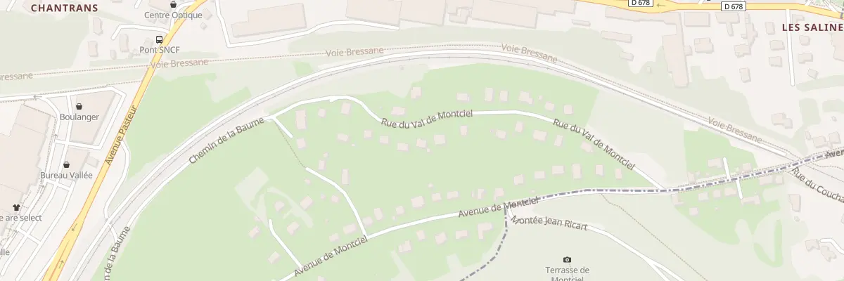 Plan du 13 Rue Val de Montciel à Montmorot