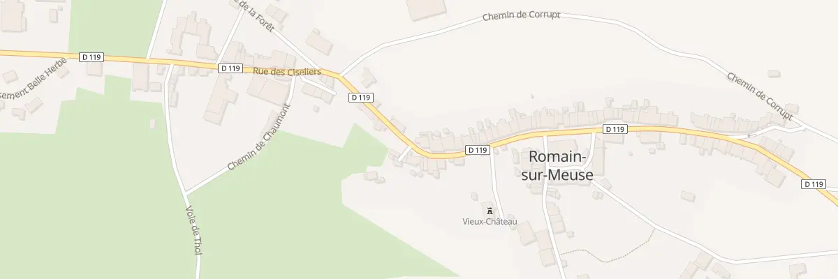 Plan du 62 Rue des Ciseliers à Romain-sur-Meuse