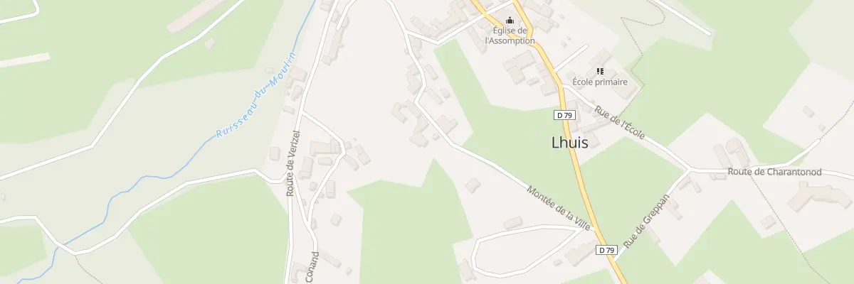 Plan du 108 Mte de la Ville à Lhuis