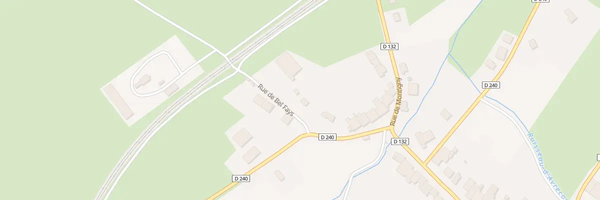 Plan du 6 Rue de Bel Fays à Avrecourt