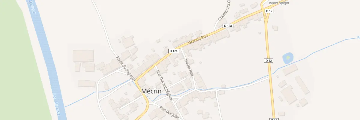 Plan du 4 Haute Rue à Mécrin
