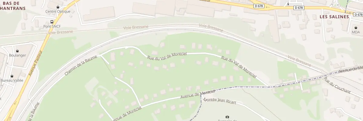 Plan du 9 Rue Val de Montciel à Montmorot