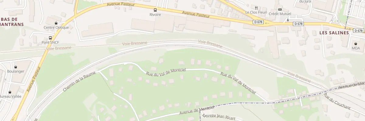 Plan du 12 Rue Val de Montciel à Montmorot