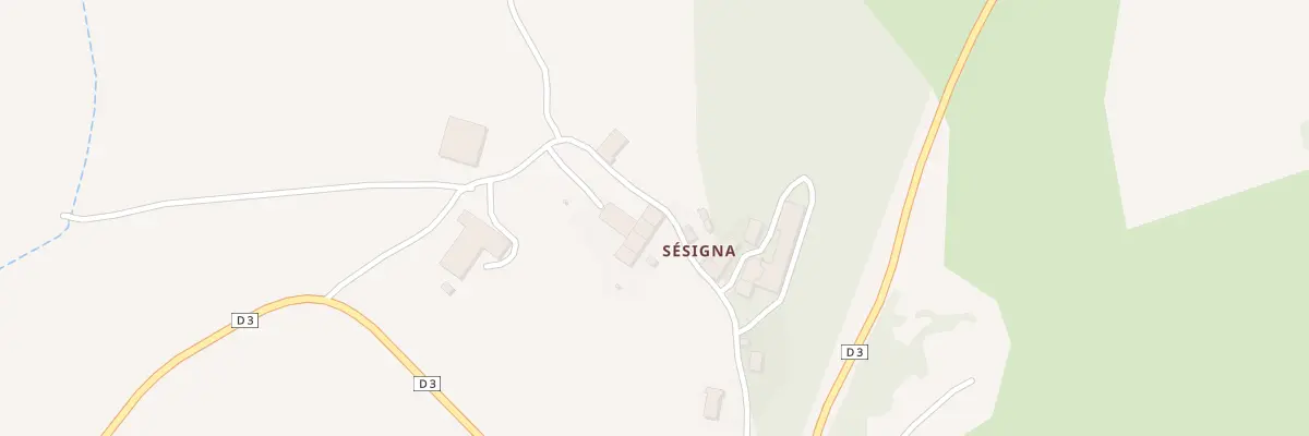 Plan du 3 Sesigna à Vosbles-Valfin