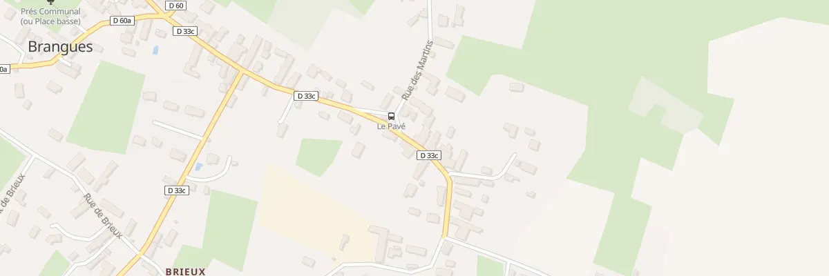 Plan du 5130 Le Pave à Brangues