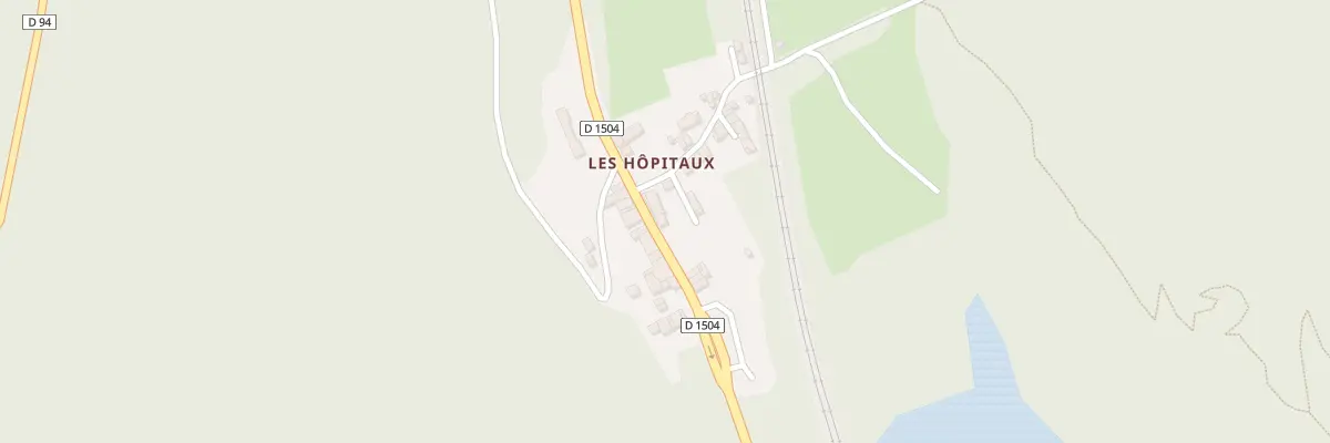 Plan du 5022 Les Hopitaux à La Burbanche