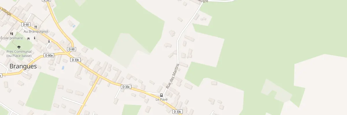 Plan du 5136 Les Martins à Brangues