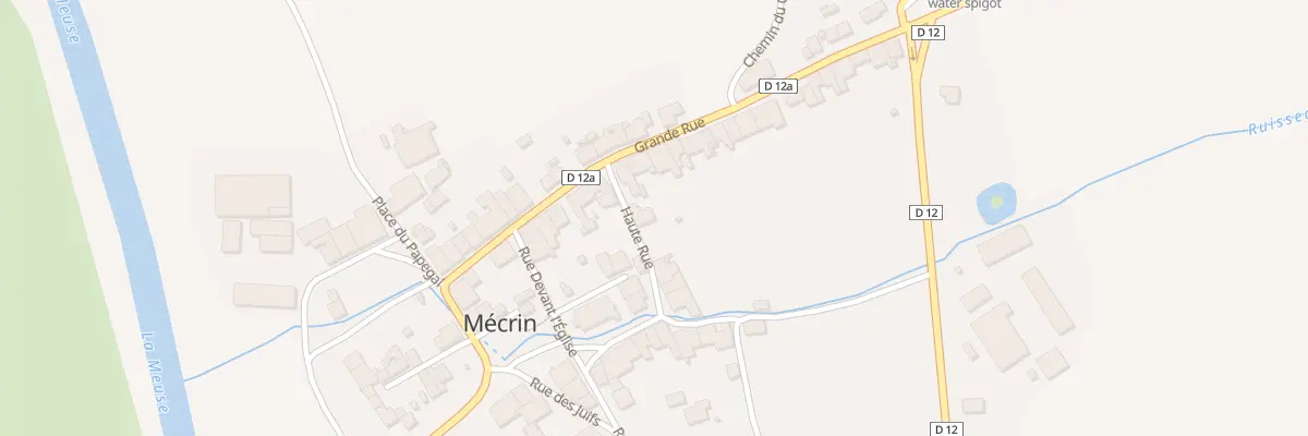 Plan du 1 Haute Rue à Mécrin