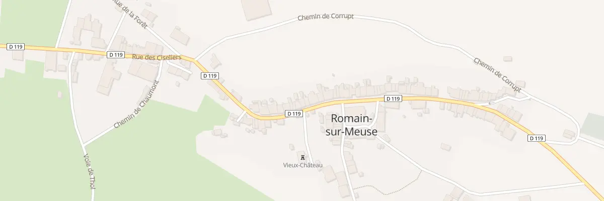 Plan du 50 Rue des Ciseliers à Romain-sur-Meuse