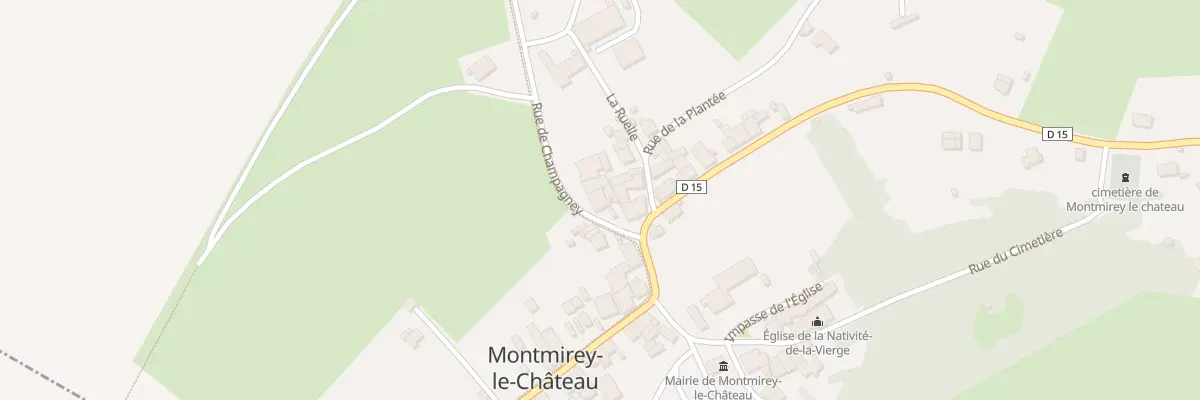 Plan du 1 Rue de Champagney à Montmirey-le-Château