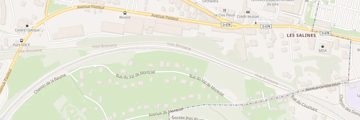 Plan du 6 Rue Val de Montciel à Montmorot