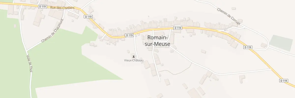 Plan du 8 Rue du Chateau à Romain-sur-Meuse
